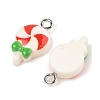 Christmas Theme Opaque Resin Pendants RESI-S08-02L-2