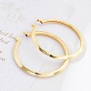 Brass Big Hoop Earrings for Women KK-CBA4112-06G-2