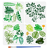 4Pcs 4 Styles PET Hollow Out Drawing Painting Stencils DIY-WH0394-0544-1