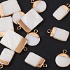 Electroplate Natural Freshwater Shell Pendants SHEL-TA0001-05-4