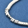 Electroplated Non-magnetic Synthetic Hematite Beads Strands X-G-E495-11B-03-4