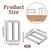 10Pcs Alloy Buckle Clasps FIND-BBC0002-42A-2