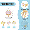 24Pcs 3 Colors Brass Pave Cubic Zirconia Rectangle Connector Charms KK-TA0009-18-4