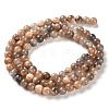 Natural Black Sunstone Beads Strands G-U009-A01-01-3