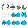 5Pcs 5 Style Sun & Moon & Cloud & Star Pendant Silicone Mold DIY-TA0003-72-20