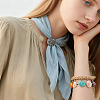 6Pcs Alloy with Imitation Leather Scarf Clips AJEW-CL0004-82C-5