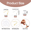 20Pcs 2 Styles 925 Sterling Silver Flat Coil Earwire STER-TA0001-38-4