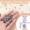 Picasso Baking Paint Glass Seed Beads SEED-TA0001-62N-3