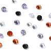 40Pcs 4 Colors Cubic Zirconia Cabochons ZIRC-YW0001-20C-1