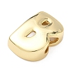 Brass Initial Beads KK-B167-27G-01B-2