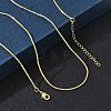 1MM Brass Round Snake Chain Necklaces for Women KK-CBA4FD4-06G-1