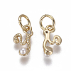 Brass Charms KK-L179-08Y-G-2