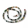 Round Natural Indian Agate Beads Strands G-S122-6mm-3