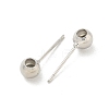 Brass Stud Earring Findings KK-G518-01P-3