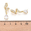 Brass Micro Pave Cubic Zirconia Pendants KK-T070-65A-3