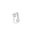 Zinc Alloy Rhinestone Clip on Belly Rings AJEW-H155-37-1