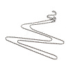 Non-Tarnish 304 Stainless Steel Ball Chain Necklaces NJEW-JN02912-04-1