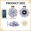 2Pcs Satin Brooches JEWB-FG0001-48B-2