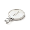 304 Stainless Steel with White Shell Pendants STAS-G268-01I-P-3