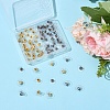 80Pcs 2 Colors Brass Bullet Clutch Earring Backs KK-YW0002-77-4