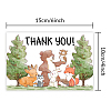 SUPERDANT Rectangle with Mixed Animal Pattern Cards DIY-SD0001-02-2