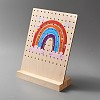 Wooden Slant Back Earring Display Stands EDIS-WH0035-21B-1