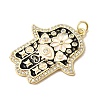 Brass Micro Pave Cubic Zirconia Pendants KK-I378-17G-3