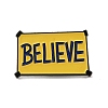 Word Believe Zinc Alloy Brooches JEWB-O014-02-1
