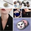 Unicraftale 36Pcs 3 Style 304 Stainless Steel Brooch Cabochon Settings STAS-UN0029-40-6