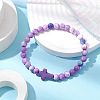 Synthetic Gemston Stretch Bracelets BJEW-JB11015-01-2