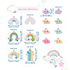 Kissitty 48Pcs 12 Style Resin Pendants RESI-KS0001-10-10