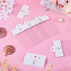 100Pcs Flower Print Foldable Paper Hanging Header CDIS-TA0001-26-5