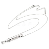 Anti-Tarnish 304 Stainless Steel Cable Chain Breathing Necklaces NJEW-M050-02P-4