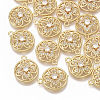 Brass Micro Pave Cubic Zirconia Pendants KK-S354-090-NF-1