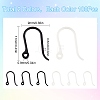 200Pcs 2 Colors Plastic Earring Hooks KY-SC0001-67-2