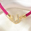 Adjustable Nylon Cord Bracelets X-BJEW-C096-01G-21-2