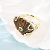 Natural Tiger Eye Cuff Rings GG-CBA5FCC-04G-08-3