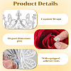 Crown Zinc Alloy Cake Decoration AJEW-CP0008-85G-5