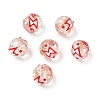 Luminous Handmade Enamel Gold Sand Glass Beads Strands LAMP-U004-08A-2