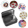 4Pcs Iron Jewelry Storage Boxes with Hinged Lid CON-SP0001-20A-4