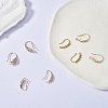 4 Pairs 4 Style Brass Micro Pave Clear Cubic Zirconia Earring Hooks KK-SZ0004-62-4