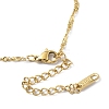 Ion Plating(IP) 304 Stainless Steel Singapore Chain Necklace for Men Women NJEW-M200-08G-3