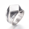304 Stainless Steel Signet Band Rings for Men RJEW-D073-29-AS-2