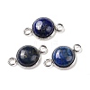 Natural Lapis Lazuli  Connector Charms G-D059-01C-05-1