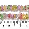 Transparent Crackle Glass Beads Strands GLAA-U004-01G-4