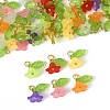 50Pcs Transparent Acrylic Pendants PALLOY-FS00043-06-2
