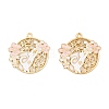 Rack Plating Alloy Enamel Pendants FIND-A040-07B-02G-1