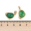 Natural Green Onyx Agate(Dyed & Heated) Pendants KK-U043-52G-01-3