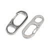 304 Stainless Steel Rock Climbing Carabiners STAS-B089-02B-P-2