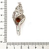 Natural Carnelian(Dyed & Heated) Pendants G-F776-01P-09-3